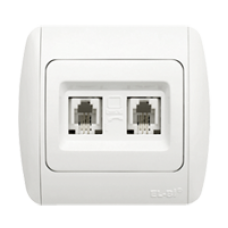 ZİRVE NUMERİS TELEFON PRİZ BEYAZ 07               