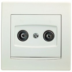 ZİRVE TV PRİZ EKRAN SONLU KREM                    