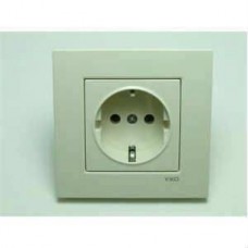 ZİRVE TOPRAKLI PRİZ KREM                          