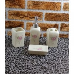 4LÜ TEKBİR PORSELEN BANYO SET                     